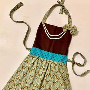 Apron Complete with Pearls for the Holidays